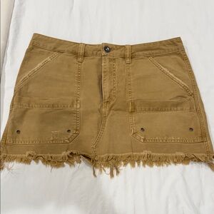 Free People Brown Cargo Skirt